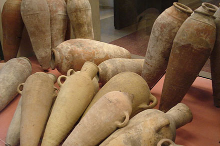 Ancient Egypt wine amphoras