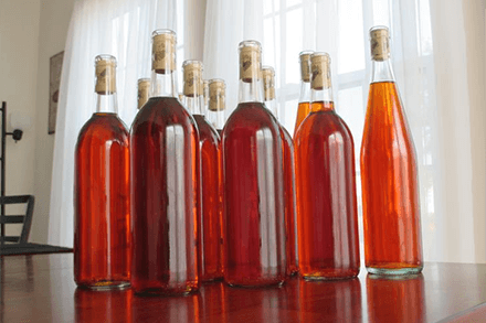 Bottles with Bochets Mead