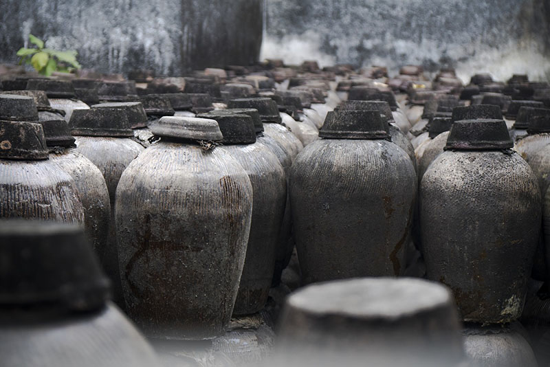 Chinese old wine tanks